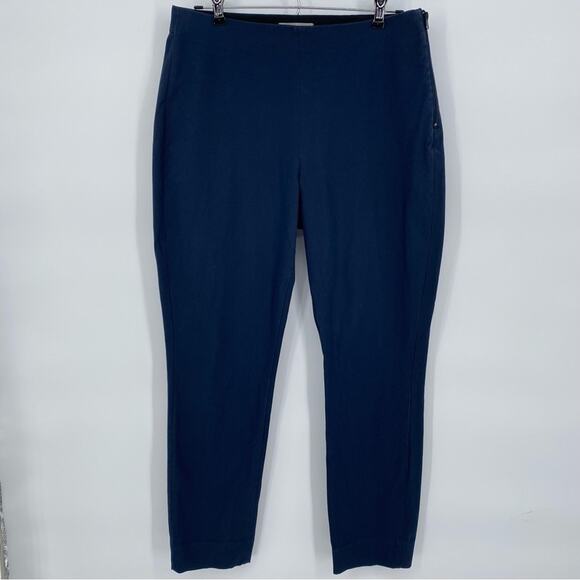 Everlane The Curvy Side-Zip Stretch Cotton Pant Navy Blue Capsule Wardrobe 10 - Picture 2 of 10